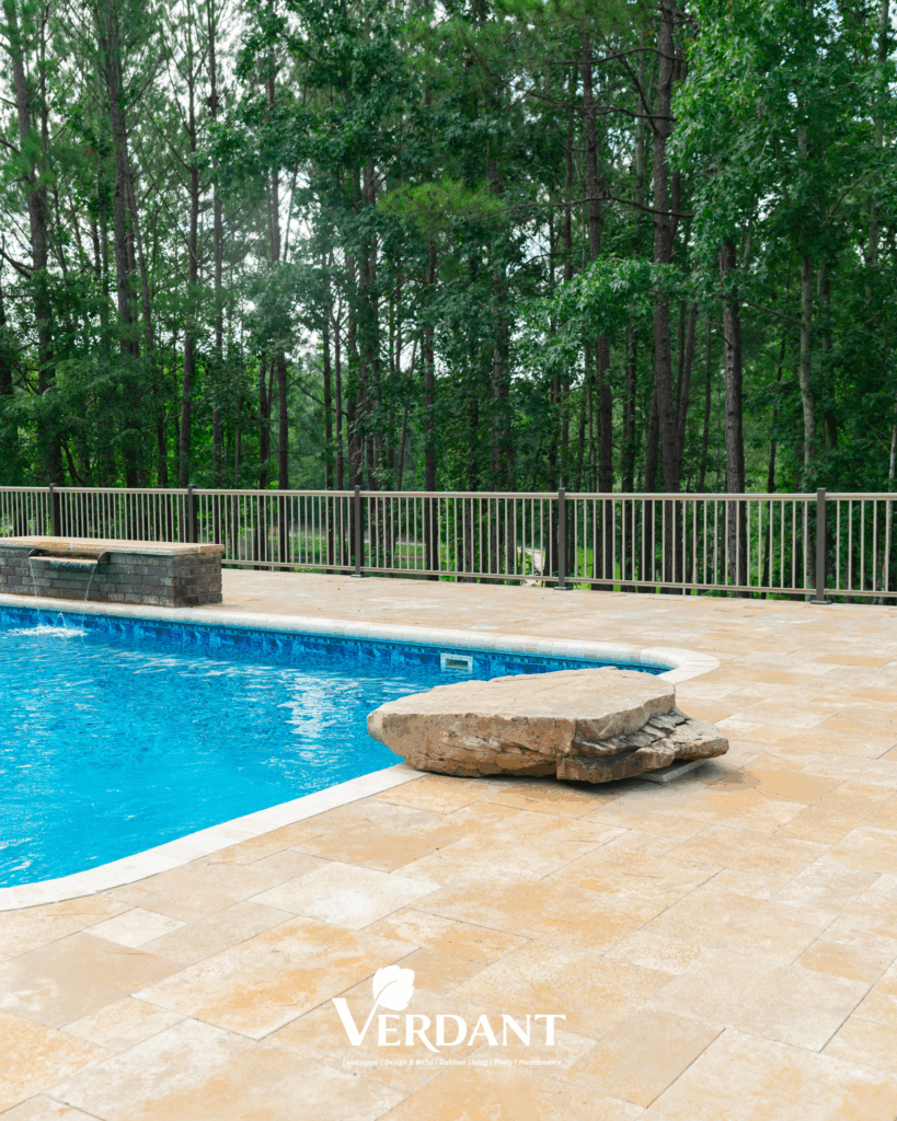 Travertine Pool Deck: North Augusta, Sc 11